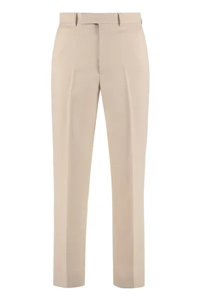 Gucci Slim Fit Tailored Trousers In Beige