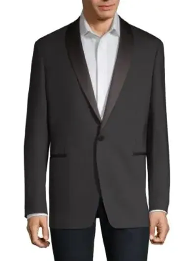 Theory Men's Regular-fit Shawl Tuxedo Jacket In Black