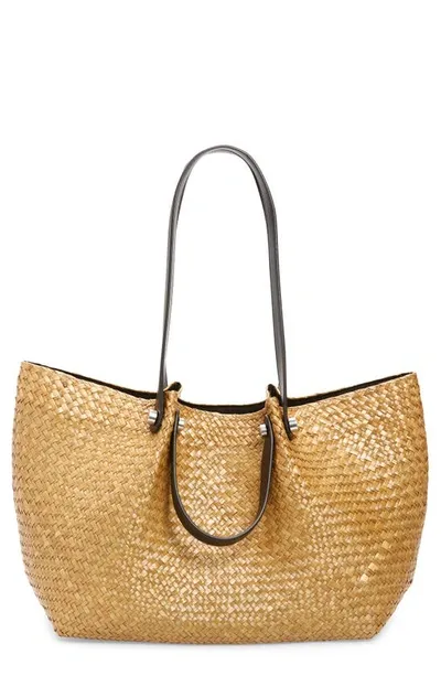 Allsaints Allington Straw Tote In Brown