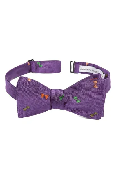 Edward Armah Silk Bow Tie In Purple