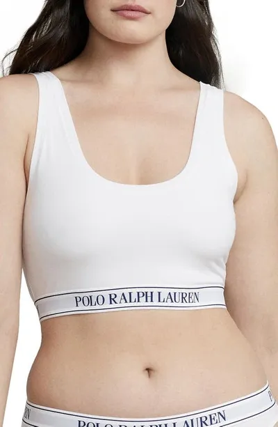 Polo Ralph Lauren Essentials Scoop Crop Tank Bralette In Multi