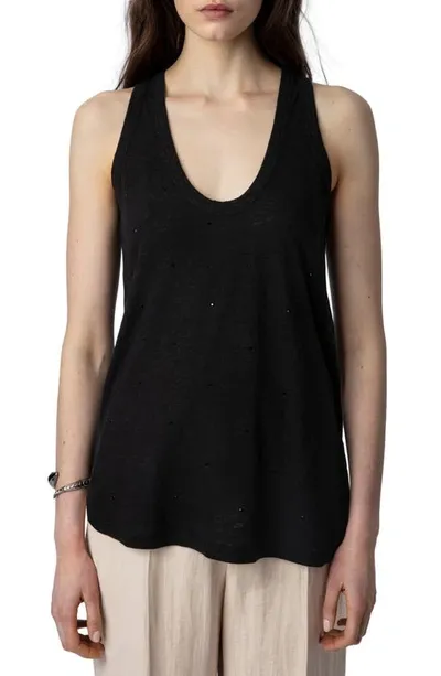 Zadig & Voltaire Samy Tank Top In Black