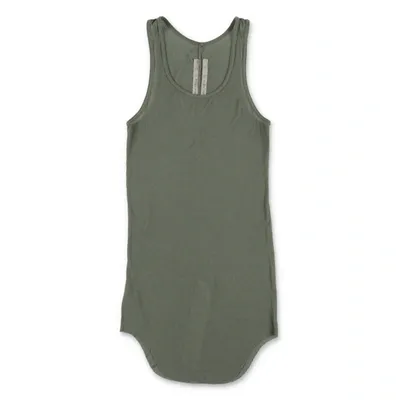 Rick Owens Kids' Green Blend Viscose And Silk Boy  Tank Top In Verde