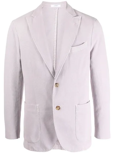 Boglioli Silk Blend Single-breasted Jacket In Pink