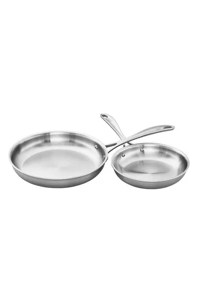 Zwilling Spirit Polished 2-piece Fry Pan Set In Stainless Steel