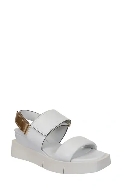 Naked Feet Paradox Slingback Wedge Sandal In Chamois