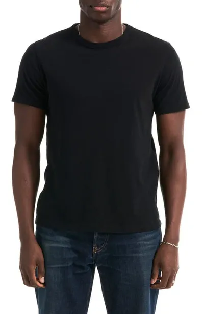 Buck Mason Cotton Slub T-shirt In Black