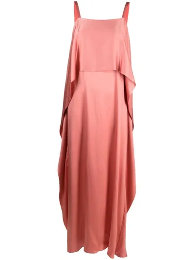 Antonelli Silk Blend Dress In Antique Rose