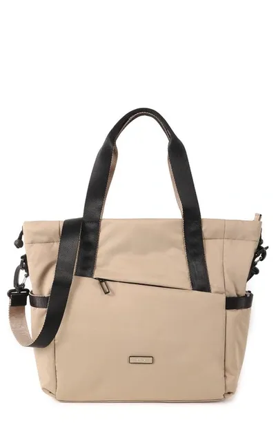 Hedgren Galactic Water Repellent Tote Bag In Beige