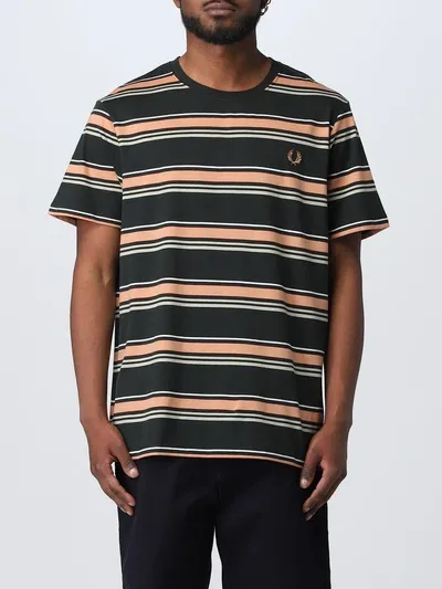 Fred Perry T-shirt  Men Color Green