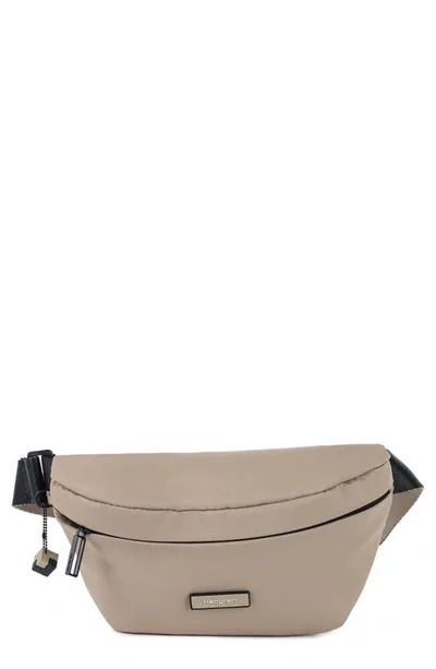 Hedgren Halo Water Repellent Belt Bag In Stone Beige