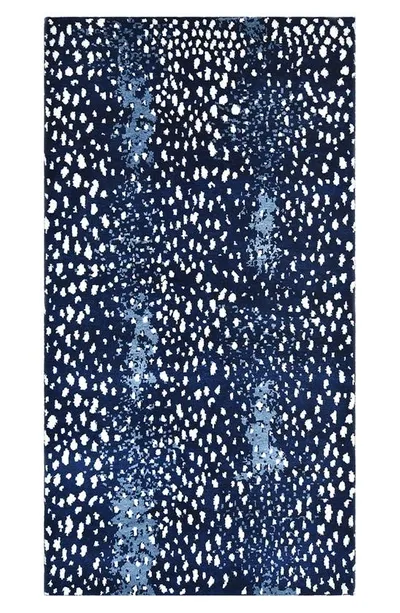 Solo Rugs Louis Handmade Wool Blend Area Rug In Blue