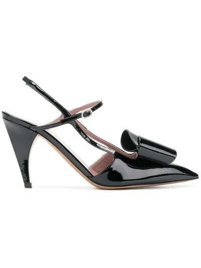 Rayne Slingback-pumps Mit Schleife In Black