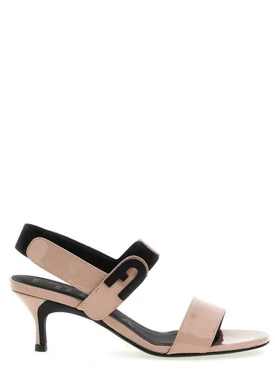 Furla Sign Sandals In Pink