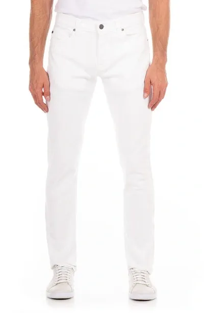 Fidelity Denim Jimmy Slim Straight Leg Jeans In Olympic White