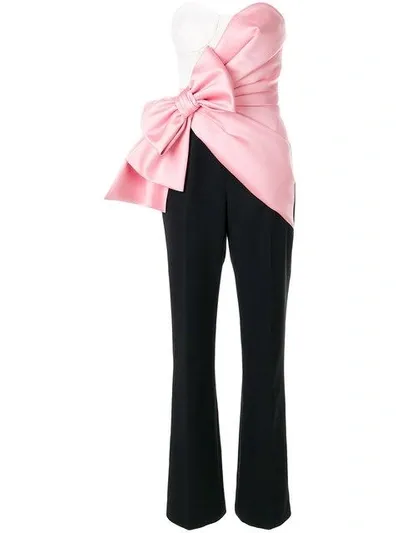 Viktor & Rolf Bonbon Bow Formal Jumpsuit In Black