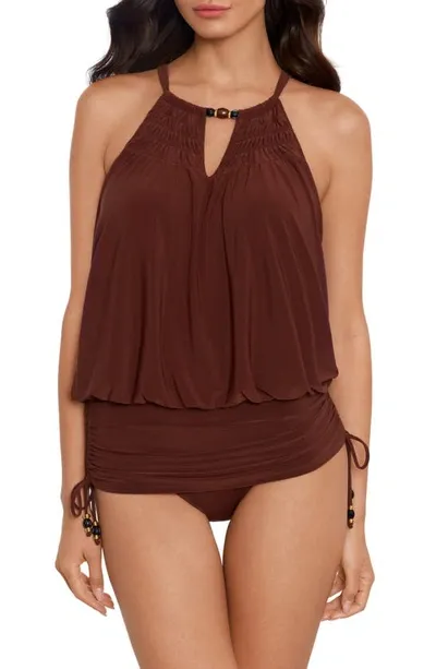 Magicsuit Marley Shanice Underwire One-piece Swimsuit In Chestnut