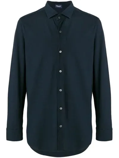 Drumohr Long Sleeve Shirt In Blue