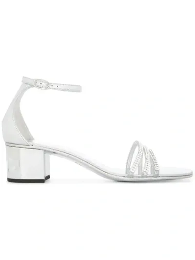 Giuseppe Zanotti Martha Embellished Sandals In Metallic