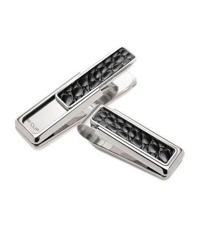 M Clip Monterey Alligator Money Clip, Black