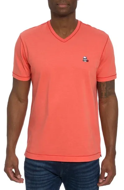 Robert Graham Eye Of The Skull T-shirt In Coral