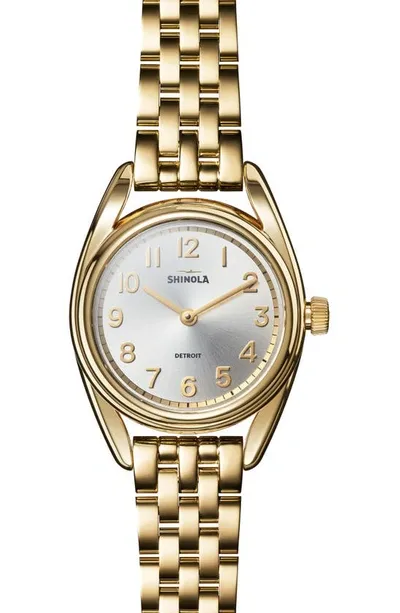 Shinola Women's Derby 30.5mm Goldtone Bracelet Watch