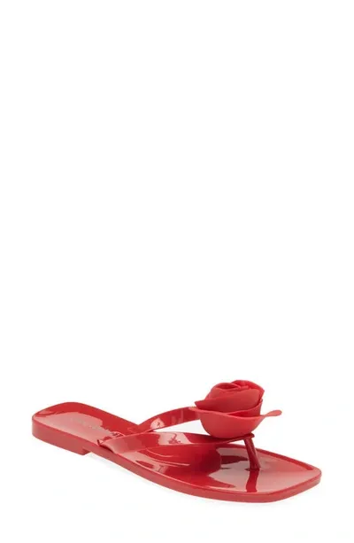 Jeffrey Campbell So Sweet Flip Flop In Red