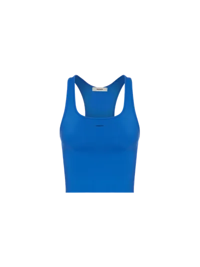 Pangaia Women's Plant-stretch Compressive Ribbed Tank Top In Cobalt Blue