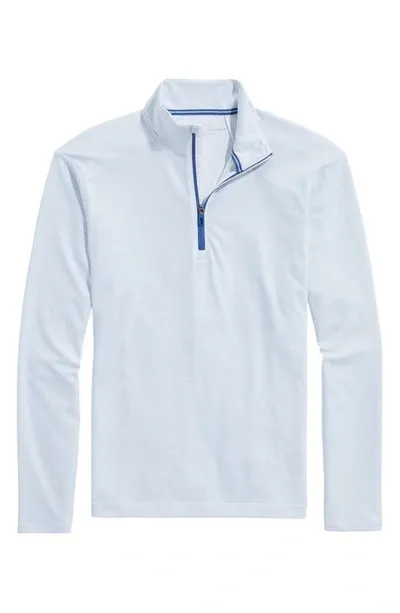 Vineyard Vines Sankaty Quarter Zip Performance Polo In 100 White