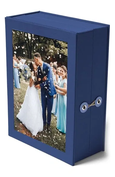 Savor Kids' Story Vault Keepsake Box In Blue, Neutral