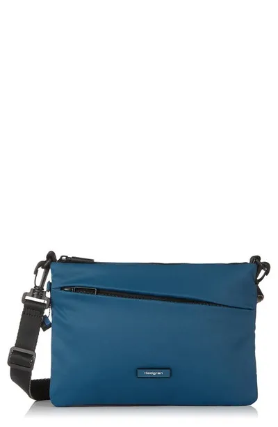 Hedgren Orbit Flat Water Repellent Crossbody Bag In Blue