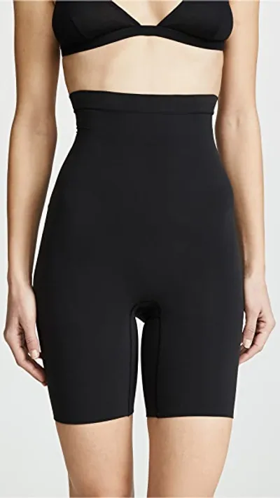 Spanx In-power Line Super Higher Power Tummy Control Shaper In Black