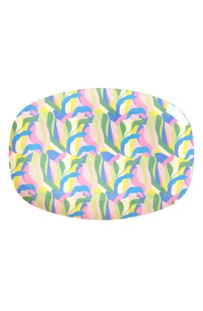 Rice Set Of Four Oblong Melamine Plates In Jungle Fever