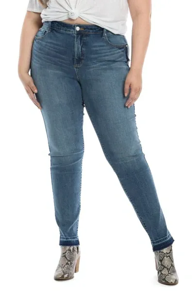 Slink Jeans High Waist Release Hem Boyfriend Jeans In Kamila