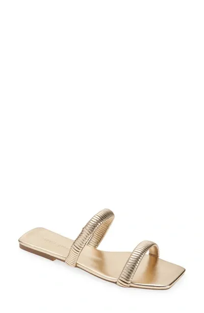 Billini Fraley Slide Sandal In Antique Gold