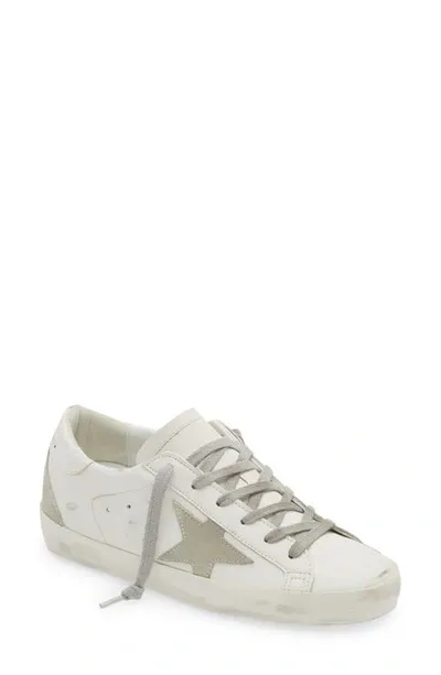 Golden Goose 20mm Super-star Bio Based Sneakers In White,grey