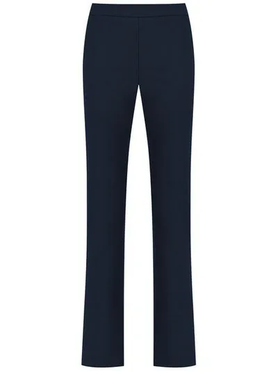 Gloria Coelho High Rise Straight-fit Trousers In Blue