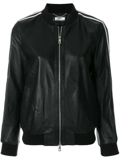 Desa Collection Bomberjacke Aus Leder In Black