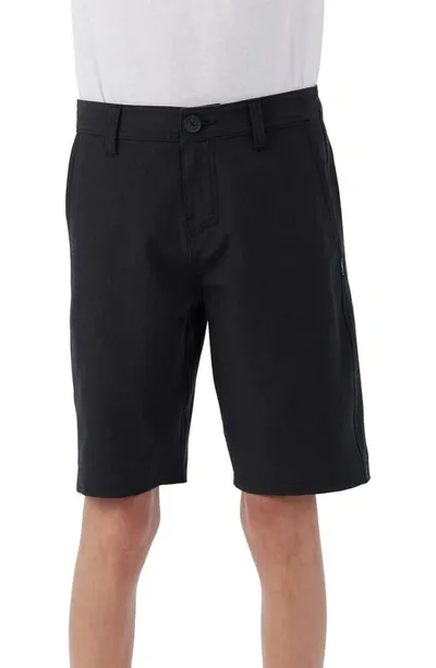 O'neill Kids' Reserve Heather Hyperfreak Hybrid Shorts In Black