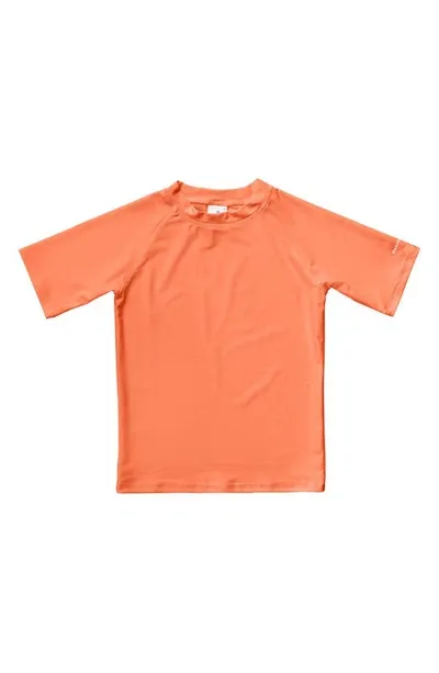 Snapper Rock Kids' Short Sleeve Rashguard In Orange