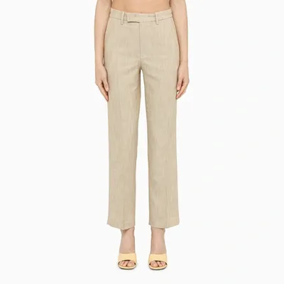 Department 5 Viscose Rope Trousers In Neutrals