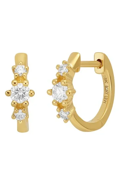 Bony Levy Liora Diamond Hoop Earrings In 18k Yellow Gold