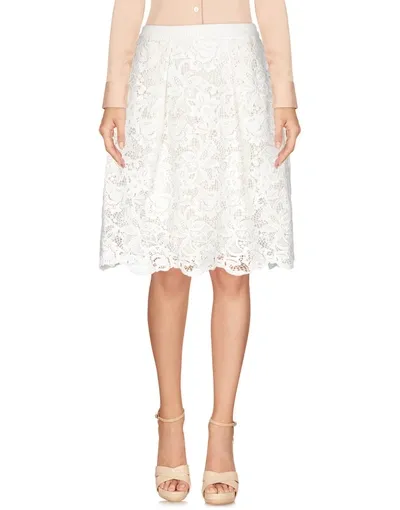 Ermanno Scervino Knee Length Skirt In White