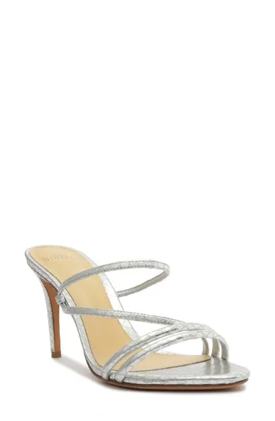 Alexandre Birman Women's Eve 85 Slip On Strappy High Heel Sandals In Silver