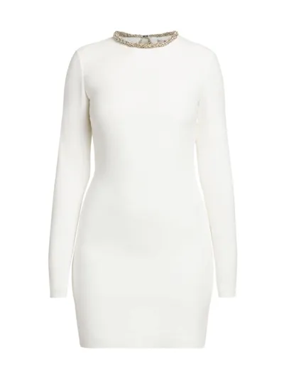 Stella Mccartney Women's Embellished Body-con Cocktail Dress In White