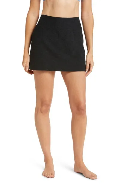 Beyond Yoga Space Dye High Waist Movement Skort In Darkest Night