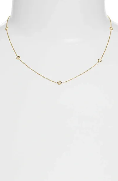 Roberto Coin Diamond Station Necklace In White