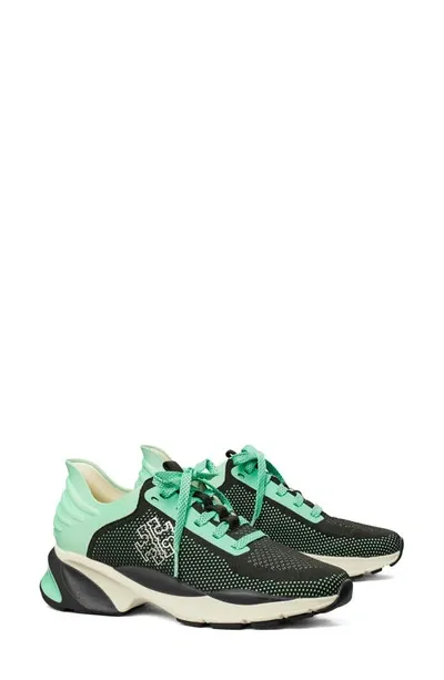 Tory Burch Good Luck Trainer Sneaker In Black