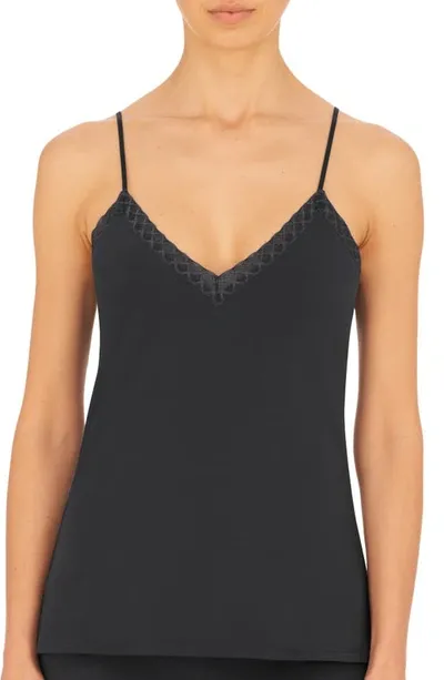 Natori Bliss Cotton Cami In Ash Navy