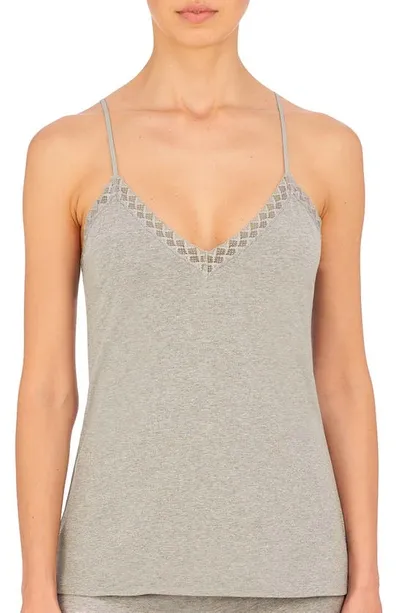 Natori Bliss Cotton Cami In Light Grey Heather